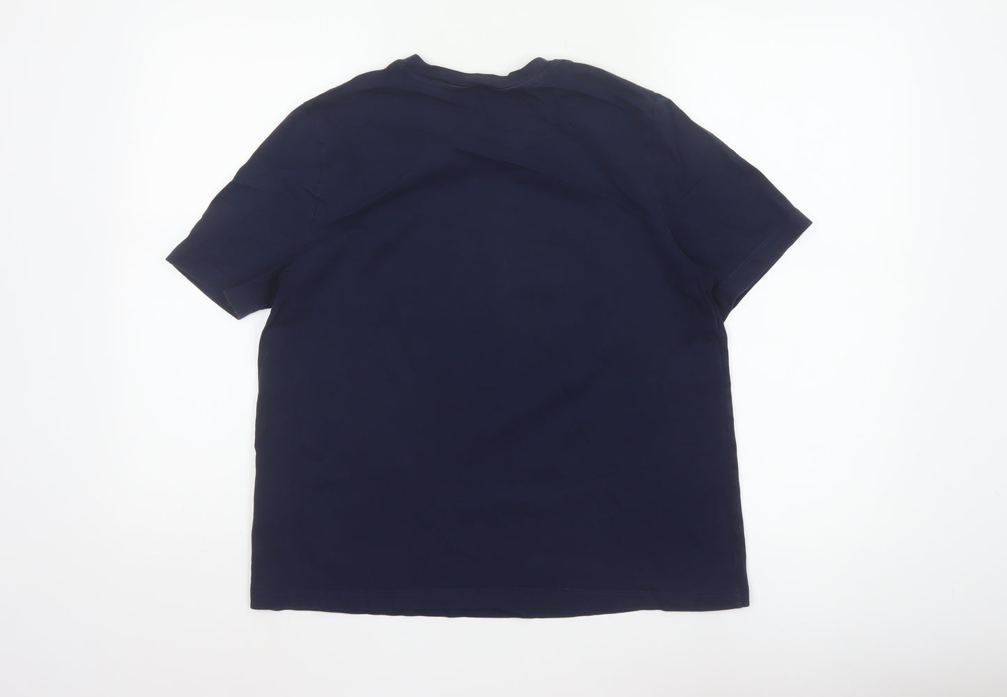 Marks and Spencer Women Blue Floral Les Fleurs T-Shirt Size 14