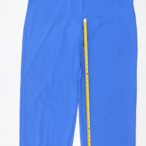 Marks and Spencer Women’s Blue Wide-Leg Stretch Trousers Size 20