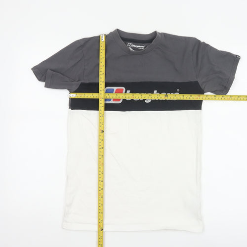 Berghaus Men's Grey & White Colourblock XS Crew Neck T-Shirt