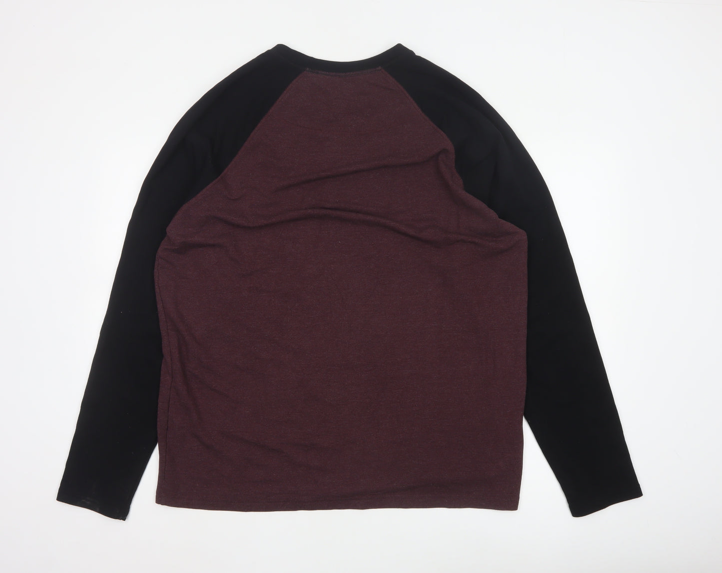 Orvis Men's Brown Long Sleeve Colourblock Top Size L