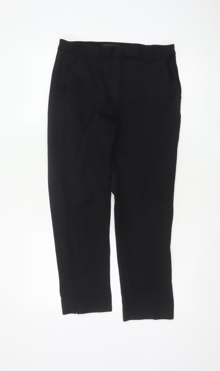 Marks and Spencer Womens Black Size 12 Short Straight Trousers