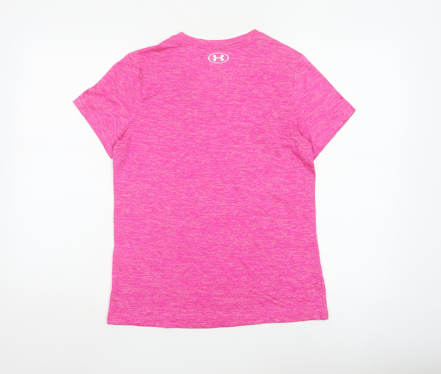 Under Armour Womens Pink XS Relaxed Fit V-Neck Activewear T-Shirt