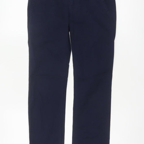 GapKids Boys Navy Blue Skinny Fit Cotton Trousers Age 12 Years