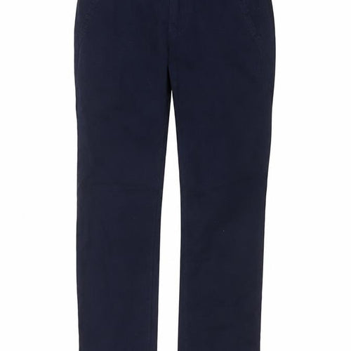 GapKids Boys Navy Blue Skinny Fit Cotton Trousers Age 12 Years