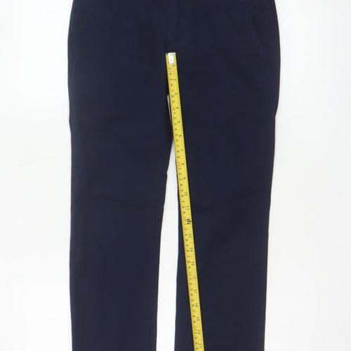 GapKids Boys Navy Blue Skinny Fit Cotton Trousers Age 12 Years