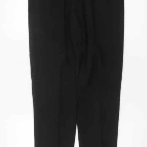 Chic and Crazy by Modelisme Women's Black Tapered Pleated Trousers Size 10