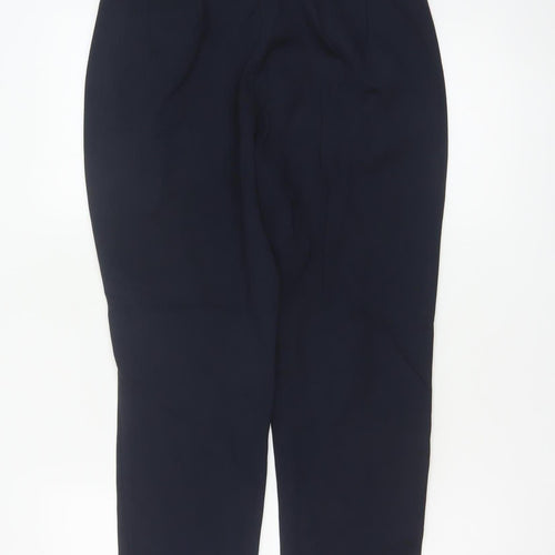 Marks and Spencer Women's Blue Size 12 Petite Cropped Trousers