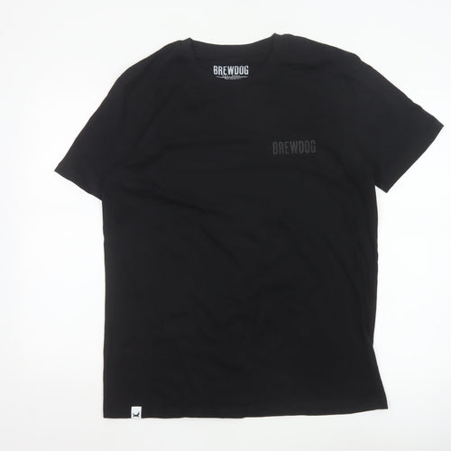 BrewDog Men's Black Organic Cotton Short Sleeve T-Shirt M