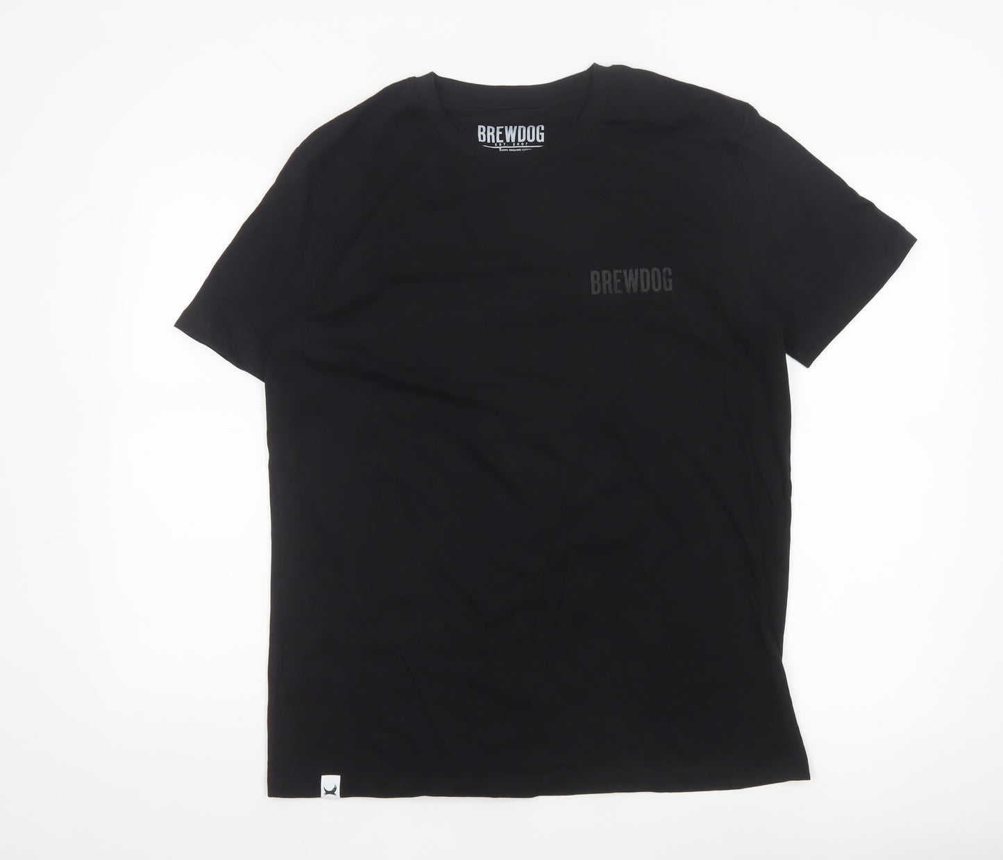BrewDog Men's Black Organic Cotton Short Sleeve T-Shirt M