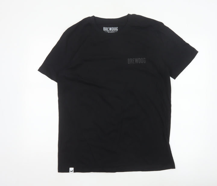 BrewDog Men's Black Organic Cotton Short Sleeve T-Shirt M
