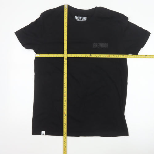 BrewDog Men's Black Organic Cotton Short Sleeve T-Shirt M