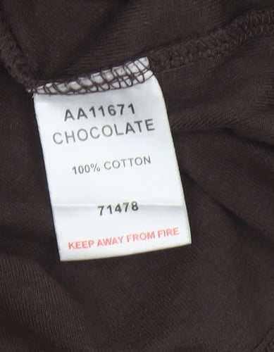 Cotton Traders Men's Brown Roll Neck Long Sleeve Cotton Top Size L