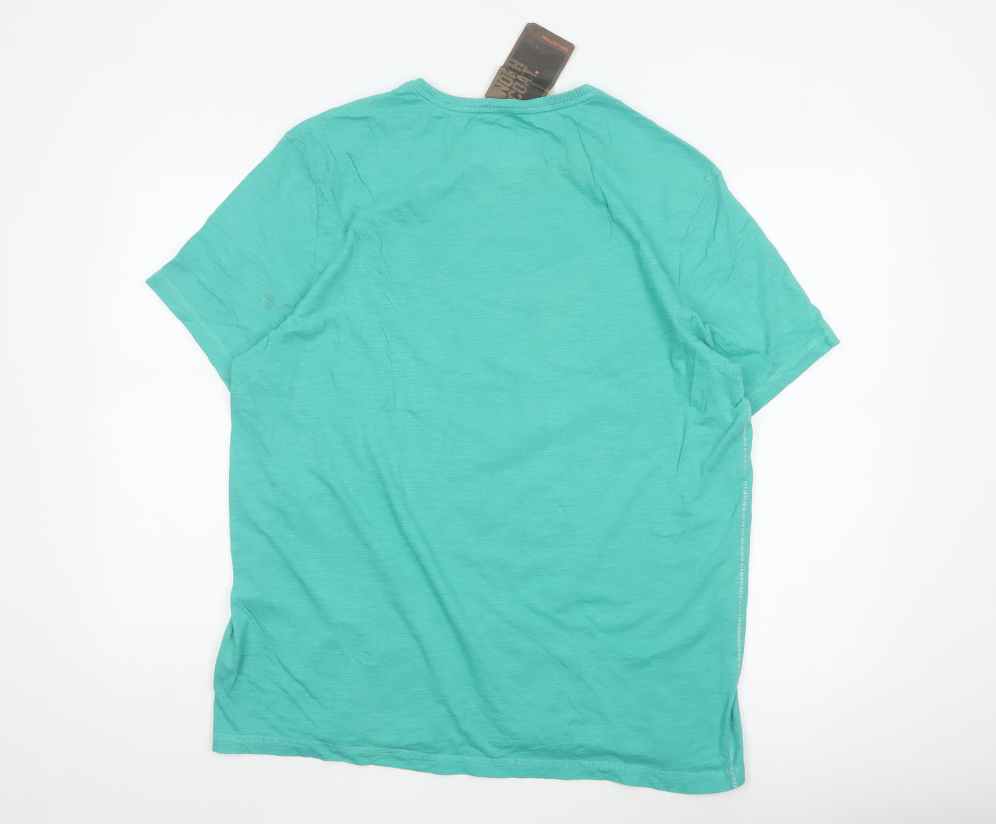 North Coast Men's Green Newport Beach Graphic Cotton T-Shirt XL