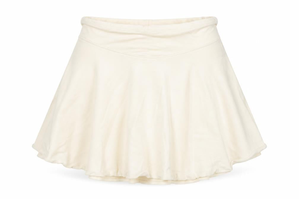 Oh Polly Women's White Size 8 Skater Mini Skirt Stretch Modal