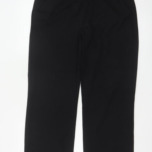 Saint + Sofia Women's Black Stretch Trousers Size 16 Regular Fit