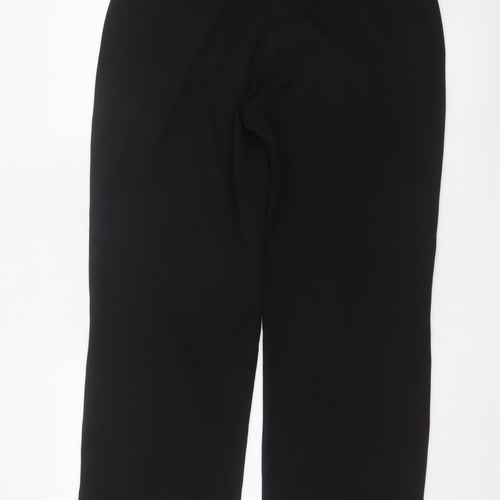 Saint + Sofia Women's Black Stretch Trousers Size 16 Regular Fit