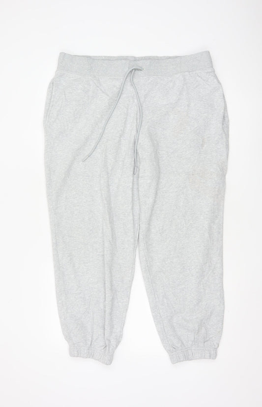 Marks and Spencer Women Grey Size 10 Short Jogger Sweatpants