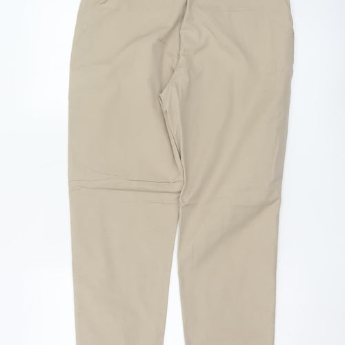 Marks and Spencer Womens Beige Chino Trousers Size 12 Regular Fit