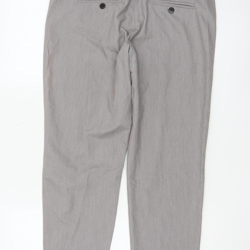 ASOS Women’s Grey Slim Fit Tapered Work Trousers Size 10