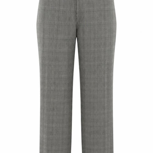 Topman Unisex Grey Check Trousers Size 32S Classic Fit