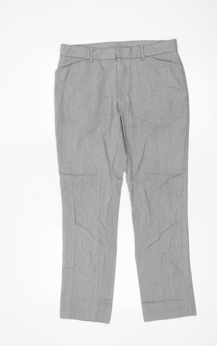 Topman Men's Grey Slim Fit Chino Trousers Size 32R