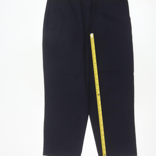 Marks and Spencer Women’s Black Stretch Regular Trousers Size 14