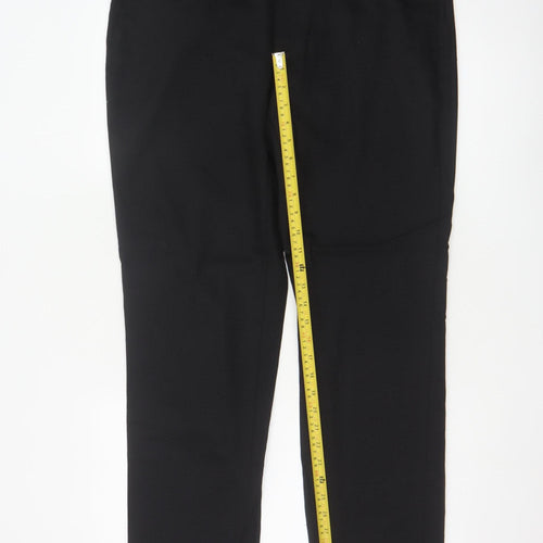 Marks and Spencer Men’s Black Regular Fit Wool Dress Trousers 36” Waist