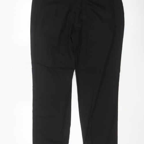 Marks and Spencer Men’s Black Regular Fit Wool Dress Trousers 36” Waist