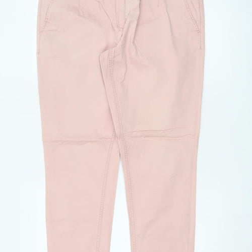 Up2Fashion Womens Pink Chino Trousers Size 16 Cotton Elastane Blend