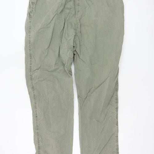 Marks and Spencer Women’s Green Chino Trousers Size 14 Tall