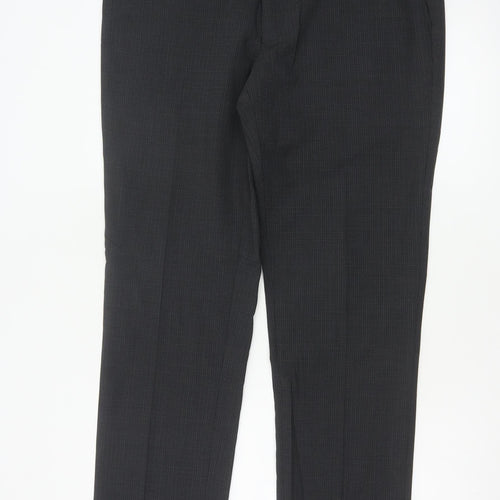 Marks and Spencer Men's Black Slim Fit Dress Trousers 36x33