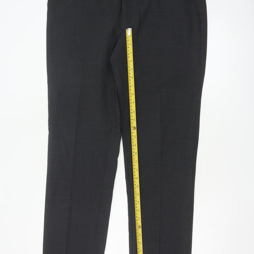 Marks and Spencer Men's Black Slim Fit Dress Trousers 36x33