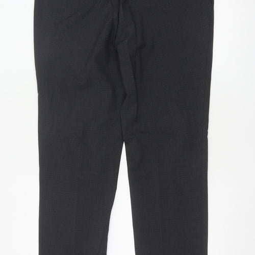 Marks and Spencer Men's Black Slim Fit Dress Trousers 36x33