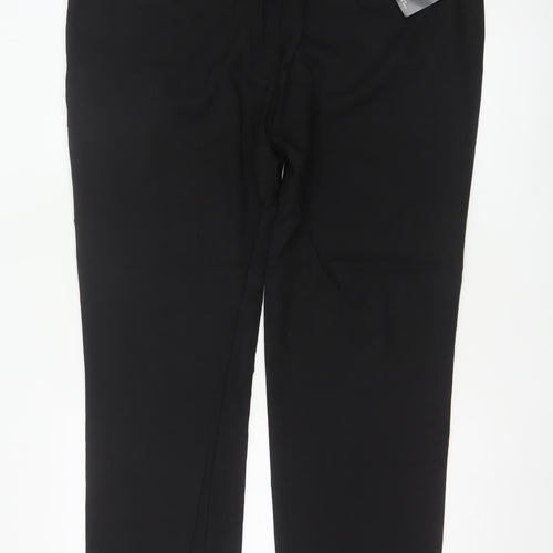 Marks and Spencer Men's Black Tailored Fit Trousers 40W 29L