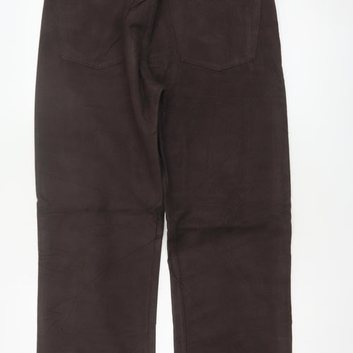 Marks and Spencer Blue Harbour Brown Cotton Stretch Chino Trousers Men's 32W 29L