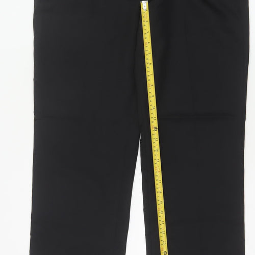 Brook Taverner Women's Black Plus Size 16 Straight Leg Dress Trousers