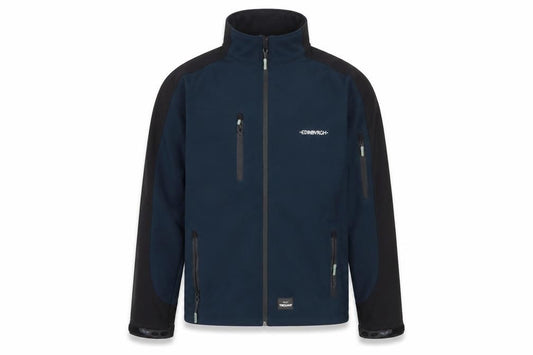 TROJAN Men's Blue Soft Shell Jacket L Water Resistant Outdoor