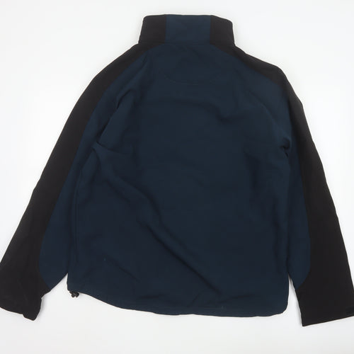 TROJAN Men's Blue Soft Shell Jacket L Water Resistant Outdoor