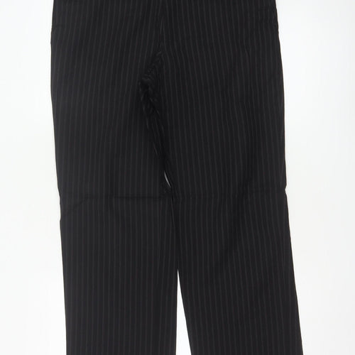 Jeff Banks Men's Black Pinstripe Wool Dress Pants 32in Waist