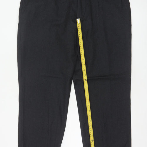 Charles Tyrwhitt Men's Black Wool Dress Pants 40W 32L Classic Fit