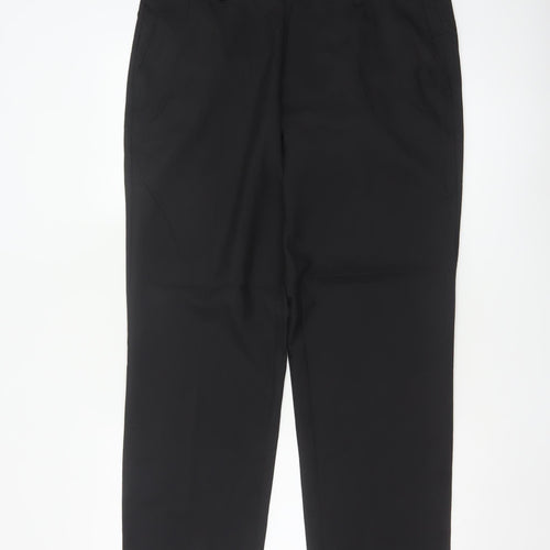 Marks and Spencer Men's Black Regular Fit Trousers 36in Waist 29in Leg