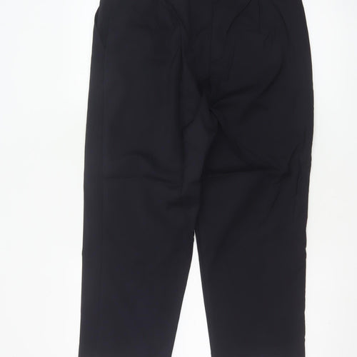 Marks and Spencer Womens Black Size 14 Cropped Stretch Trousers