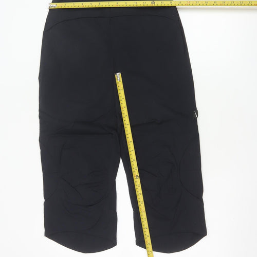 Nike Womens Black Capri Sports Trousers Size 10 Lightweight Stretch