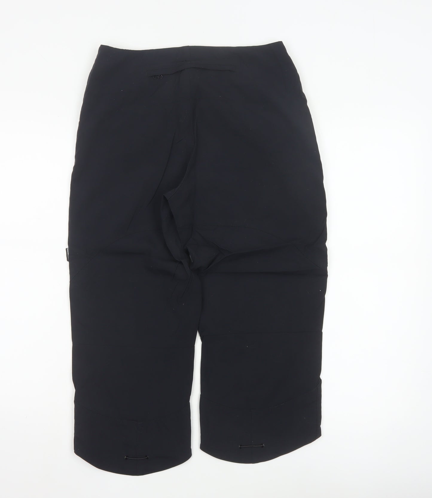 Nike Womens Black Capri Sports Trousers Size 10 Lightweight Stretch