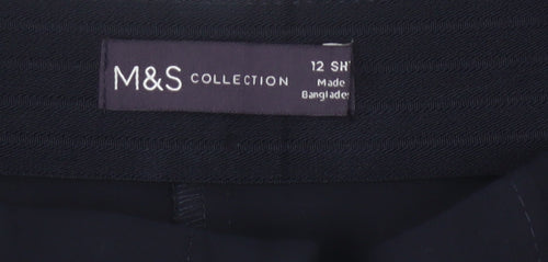 Marks and Spencer Women’s Black Slim Fit Stretch Trousers Size 12