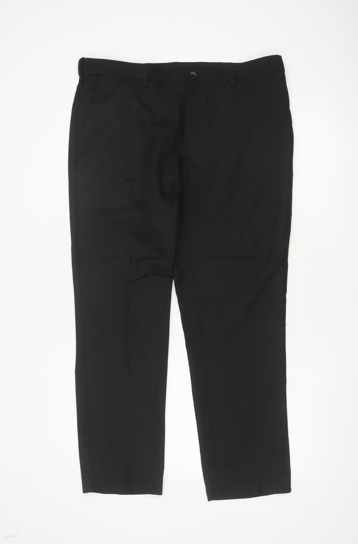 Marks and Spencer Men's Black Slim Fit Dress Pants Size 36S
