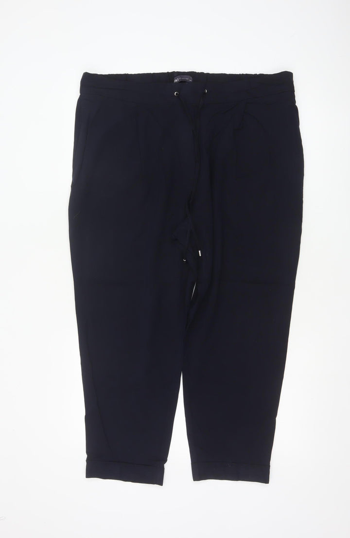 Marks and Spencer Women’s Blue Jogger Trousers Size 18 Short