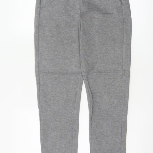 Marks and Spencer Womens Grey Size 8 Slim Fit Ankle Trousers
