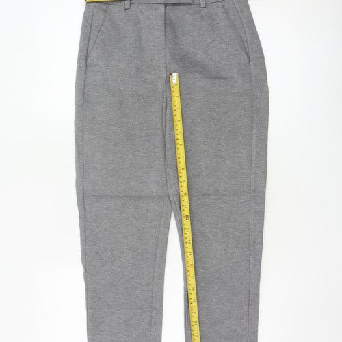 Marks and Spencer Womens Grey Size 8 Slim Fit Ankle Trousers