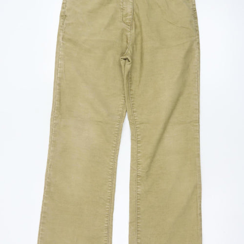 Rohan Womens Beige Corduroy Wide-Leg Casual Trousers Size 8